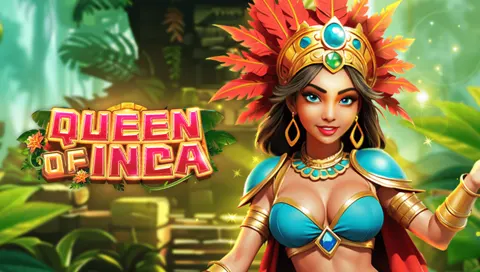 Queen of Inca slot key art