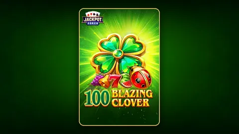 100 Blazing Clover slot key art
