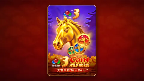 3 Coin Wild Horse slot key art