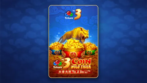 3 Coin Wild Tiger slot key art