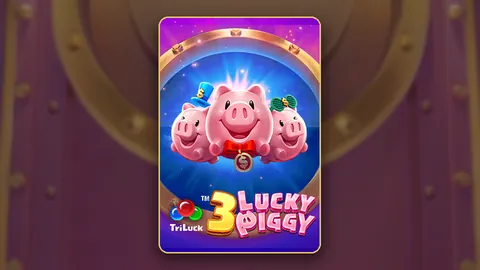3 Lucky Piggy slot key art