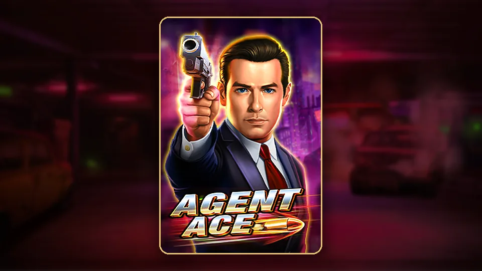 City of Sin မြို့နောက်ခံ လူဆိုးနှိမ်နင်းသော agent ပါ JILI Agent Ace slot key art