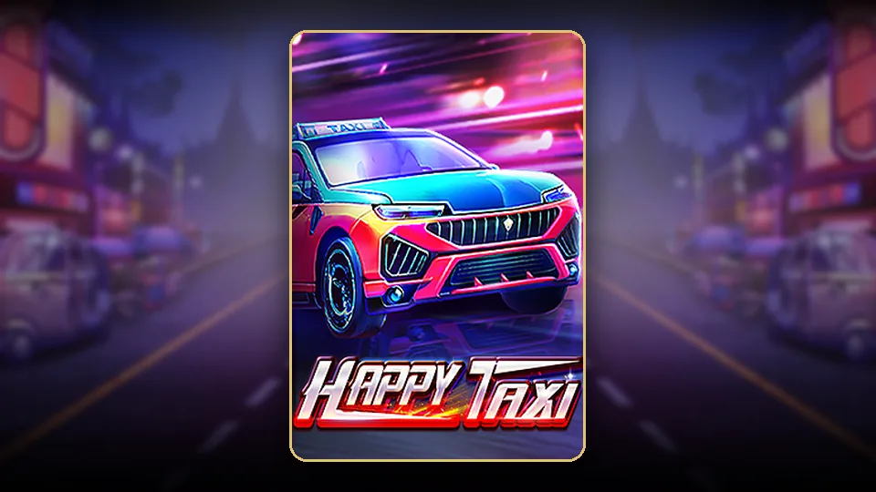 ညဘက် လမ်းမပေါ်တွင် taxi ကားများပါ JILI Happy Taxi slot key art