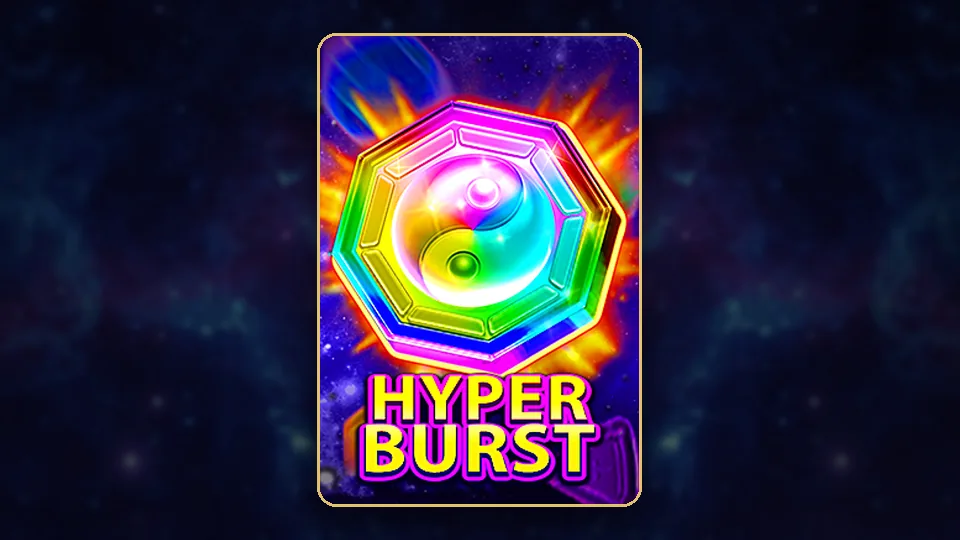 JILI ၏ Hyper Burst 10 lines Expanding Wild slot key art ပုံ
