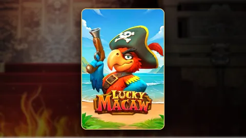 Lucky Macaw slot key art