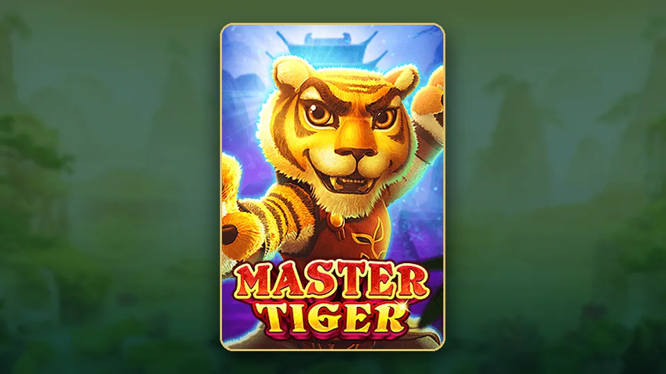 Master Tiger slot ၏ တရားဝင် key art၊ ကုန်ဖူး ကျား