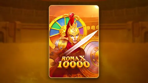 Roma X 10000 slot key art