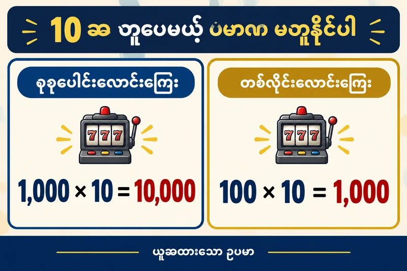 Win history ၏ အဆကိန်း: ပြန်ရငွေကို စုစုပေါင်းကြေးနဲ့ ပြန်တွက်နည်း အတွက် ရှင်းလင်းပုံ၊ စိတ်ကူးနမူနာဖြစ်ပြီး တကယ့်ဂိမ်းမျက်နှာပြင်မဟုတ်ပါ။